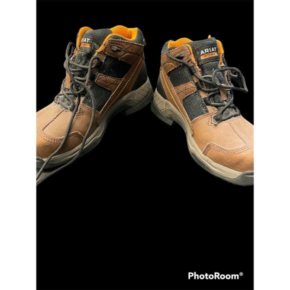 Ariat Women's Contender Steel Toe Work Boots Size 7.5 10018574 Brown No Insole - Picture 3 of 12